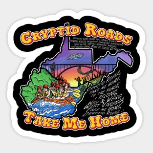 Cryptid Roads Style2 WV Day Sticker